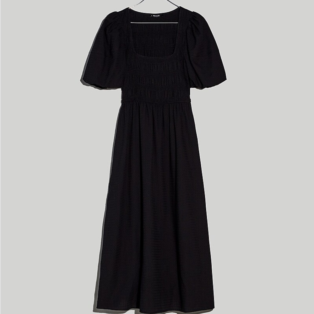 Madewell Plus Lucie Puff-Sleeve Midi Dress